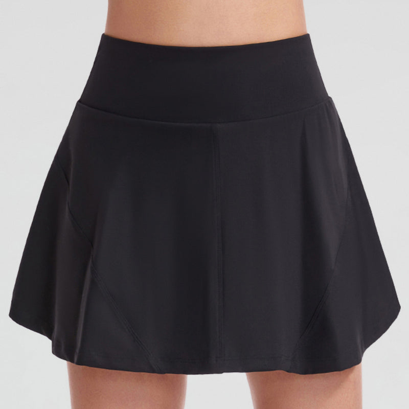 Wide Waistband Sports Skort