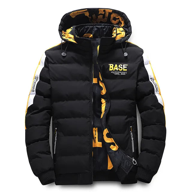 BASE Men's Autumn Winter Padded Double-Sided Coat