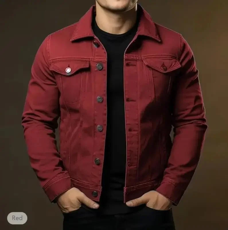 Men's Casual Loose Fit Denim Jacket