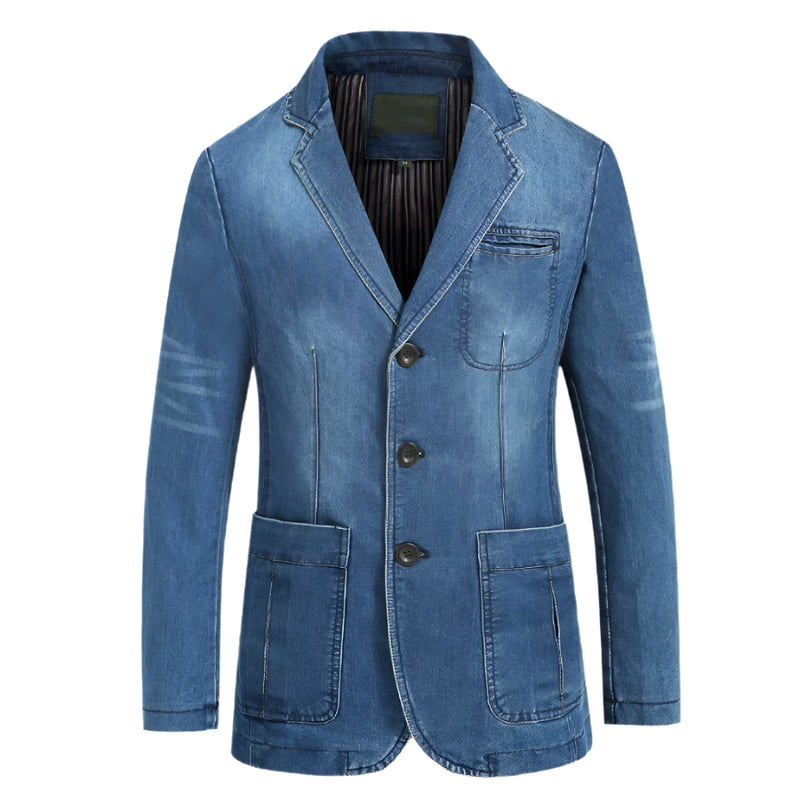 Men's Casual Denim Suit Jacket