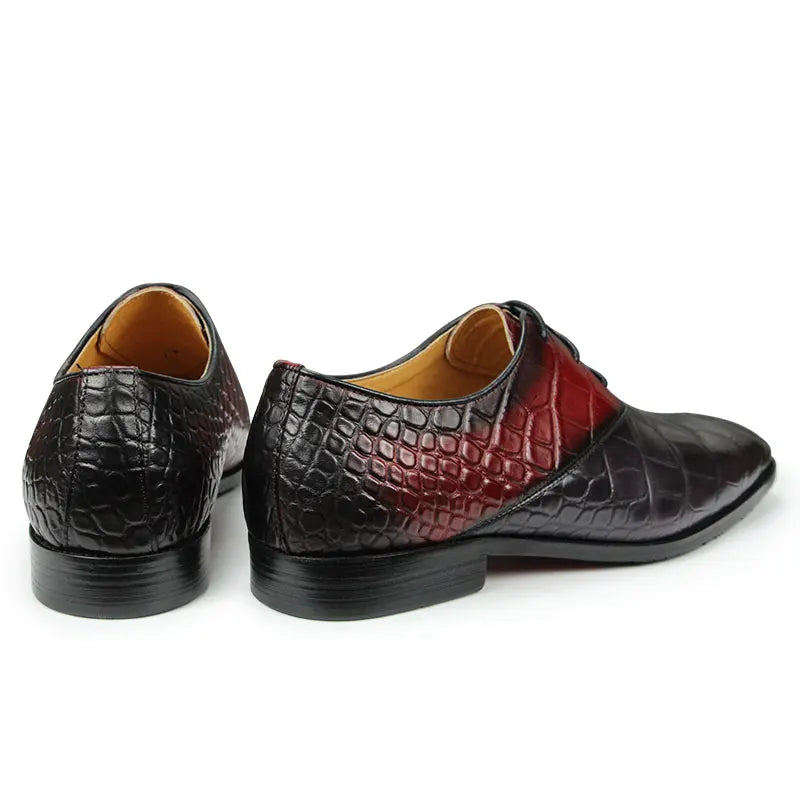 Men's Genuine Leather Two Tone Oxford Shoes