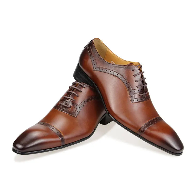 Men's Luxury Handmade Genuine Leather Oxford Shoes