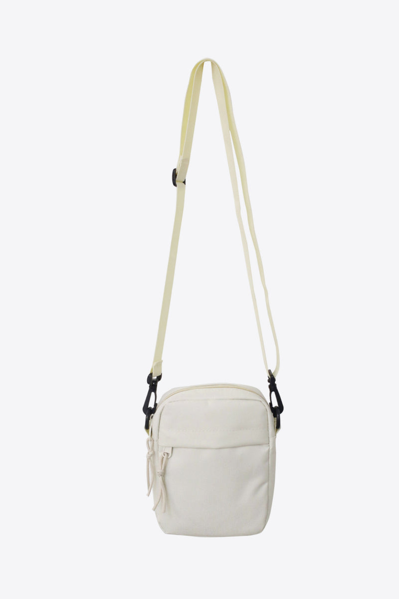 Wide Strap Polyester Crossbody Bag