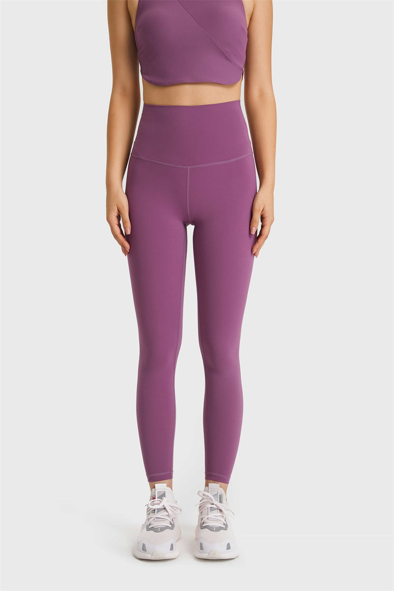 Feel Like Skin Elastic Waistband Yoga Leggings