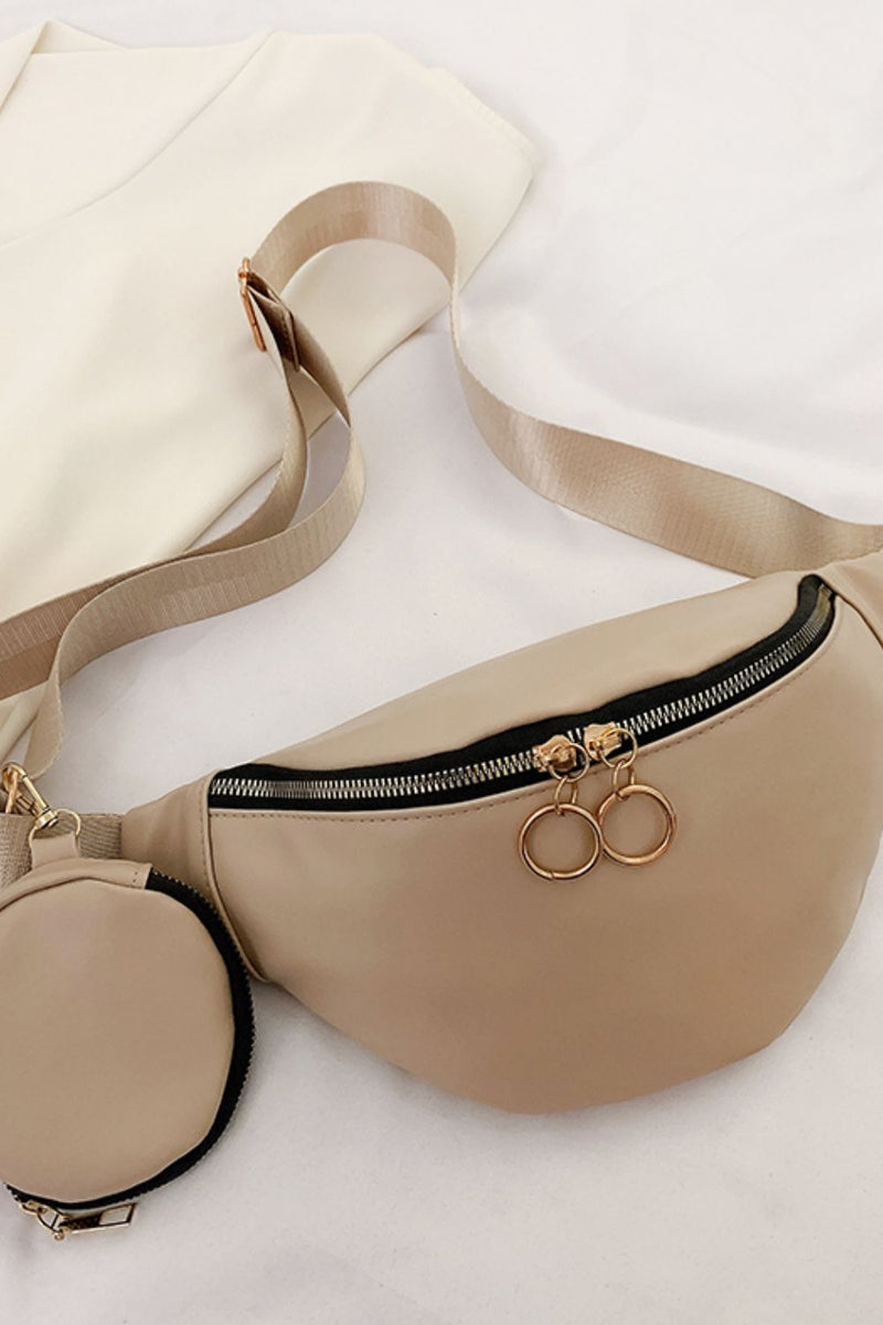 PU Leather Medium Sling Bag