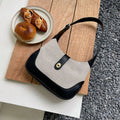 Contrast Canvas Shoulder Bag