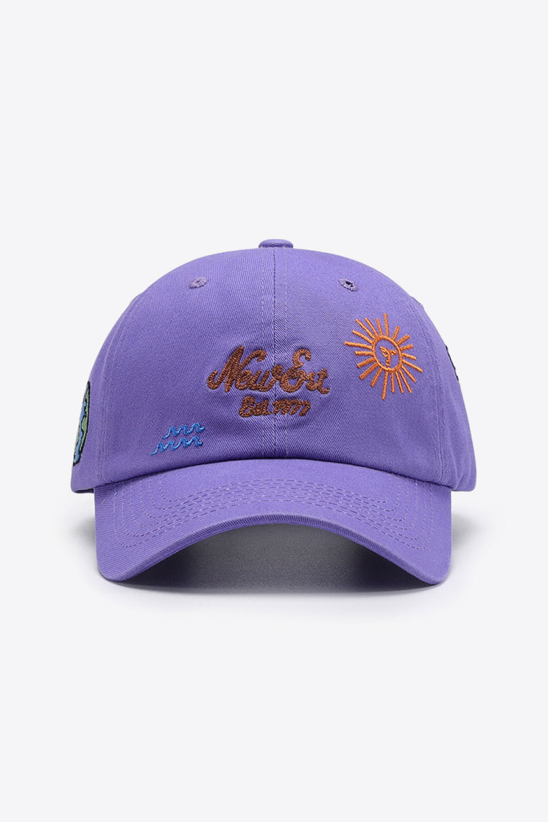 Contrast Embroidered Baseball Cap