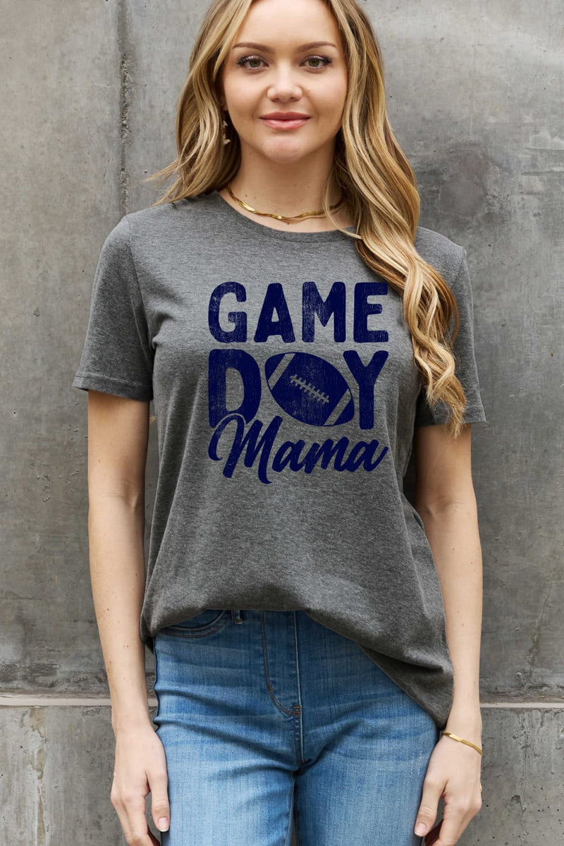 Simply Love Full Size GAMEDAY MAMA Graphic Cotton Tee