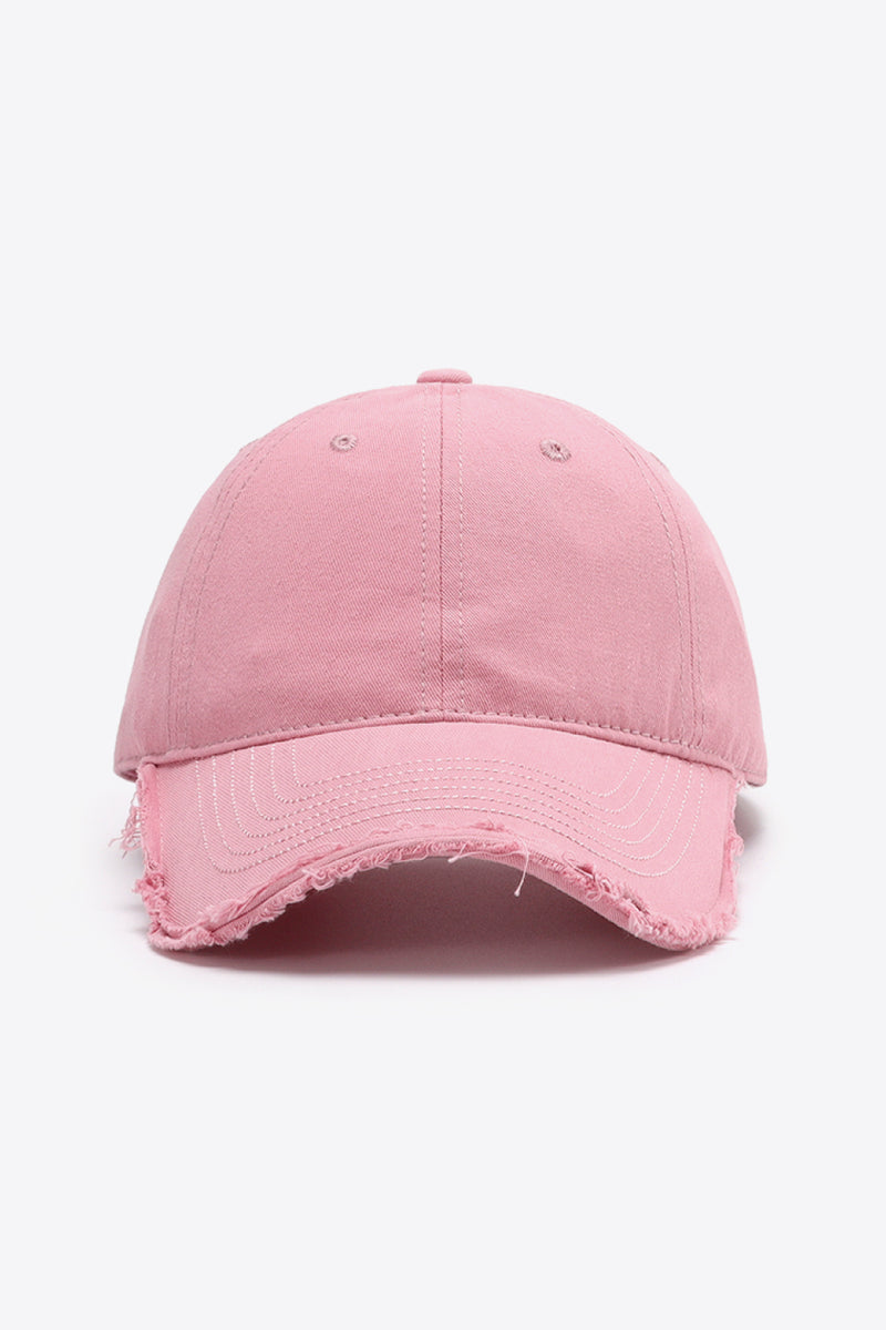 Distressed Adjustable Baseball Cap