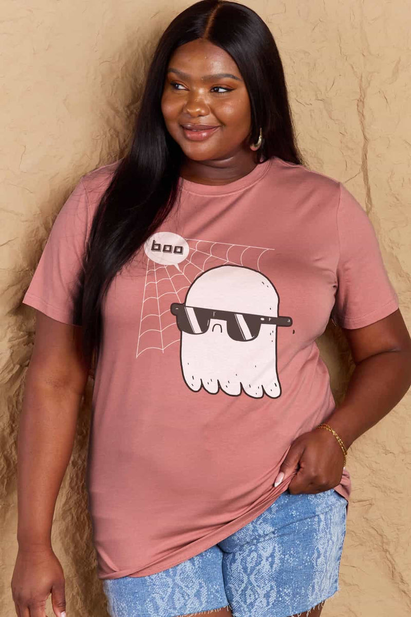 Simply Love Full Size BOO Graphic Cotton Tee