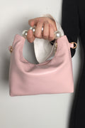 PU Leather Pearl Handbag