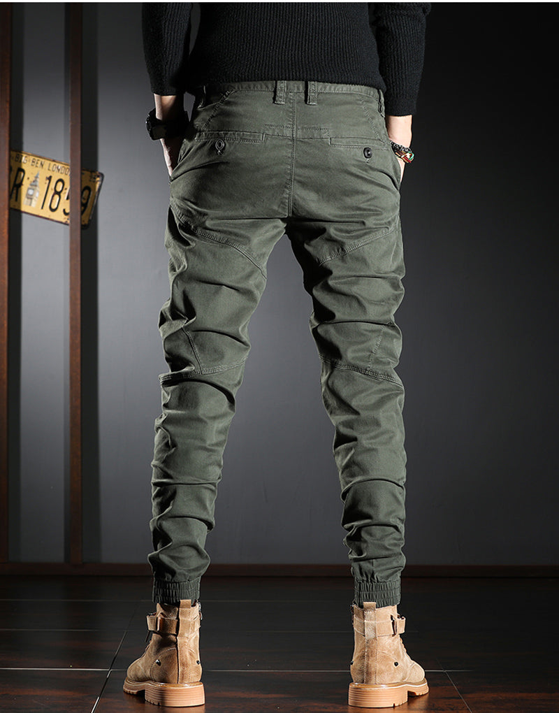 Men's Designer Style Spliced Patchwork Cargo Pants