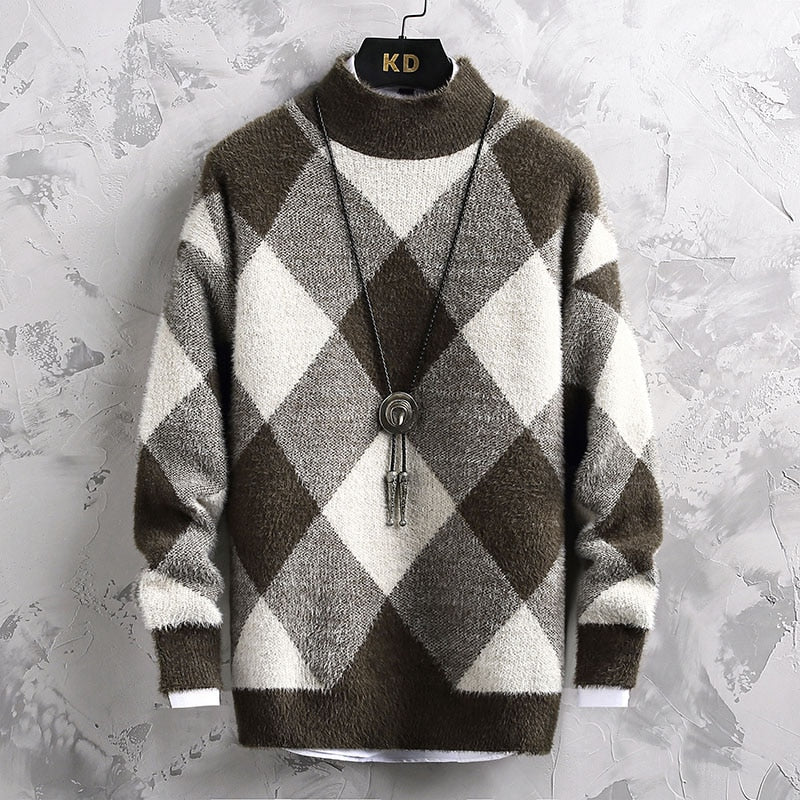 Men's Square Cashmere Sweater