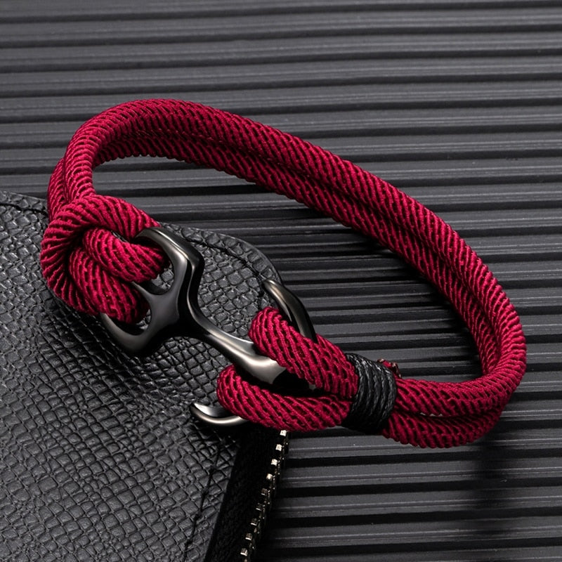 MK Anchor Double Strand Paracord Bracelet