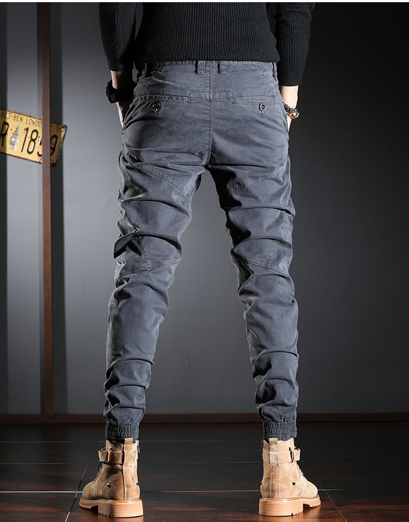 Men's Designer Style Spliced Patchwork Cargo Pants