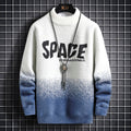 SPACE Men's Fashion Mink Cashmere Sweater