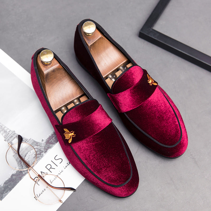 Men's Shadow Patent Velvet Luxury Italian Loafers