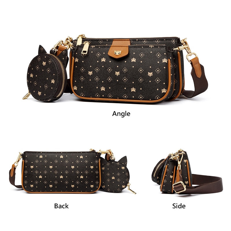 FOXER Women's 3 in 1 Luxury Bag Set