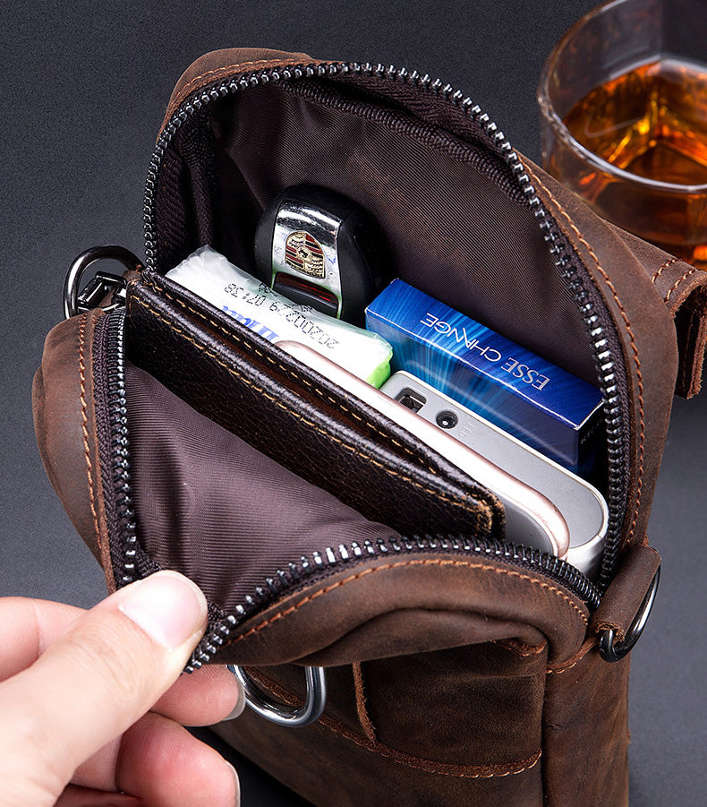 BULLCAPTAIN Leather Multifunctional Phone Bag