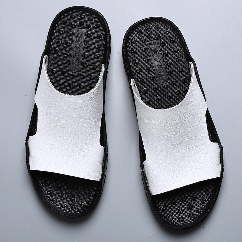 Men's Summer Casual Faux Leather Sandals