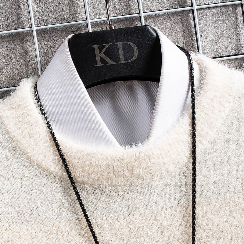 Men's Long Sleeve Cashmere Pullover