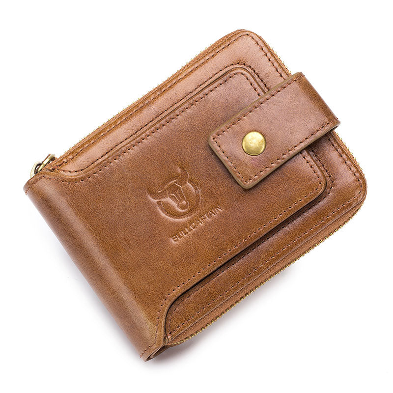 BULLCAPTAIN Men's Leather Wallet