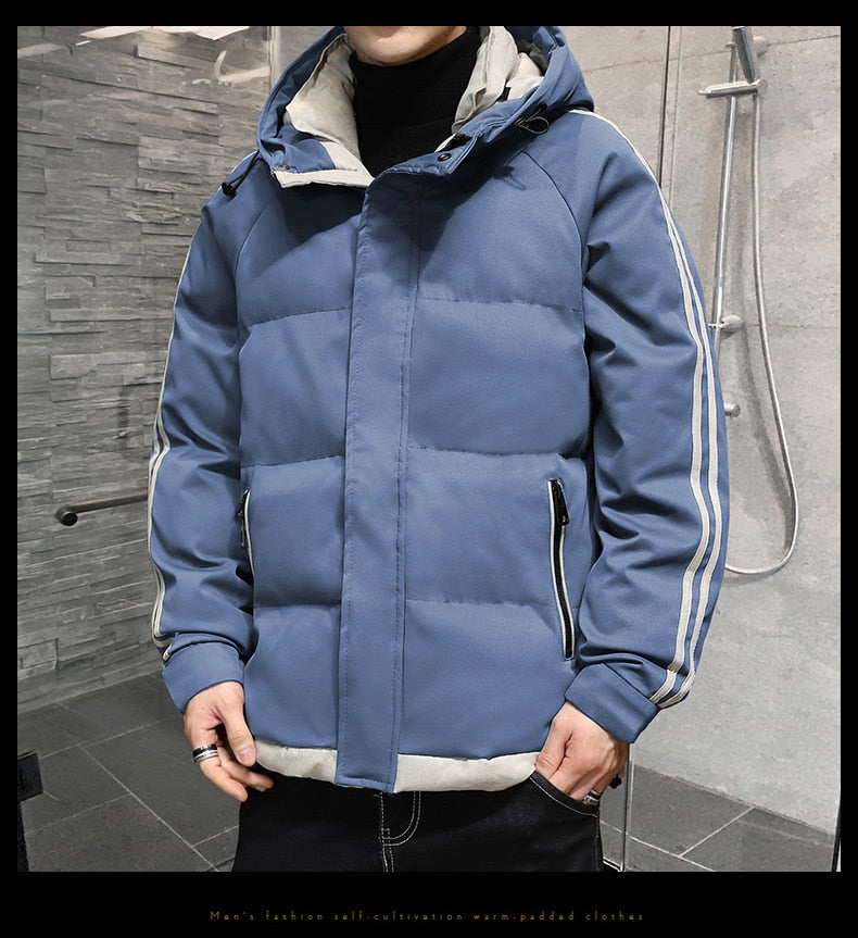 MANTORS Men's Hooded Parka Streetwear Jacket