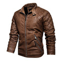 Men's Winter Motorcycle PU  Leather Jacket