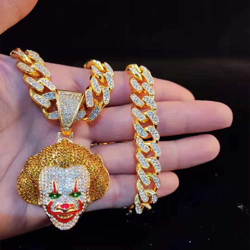 Clown Pendant Unisex Necklace