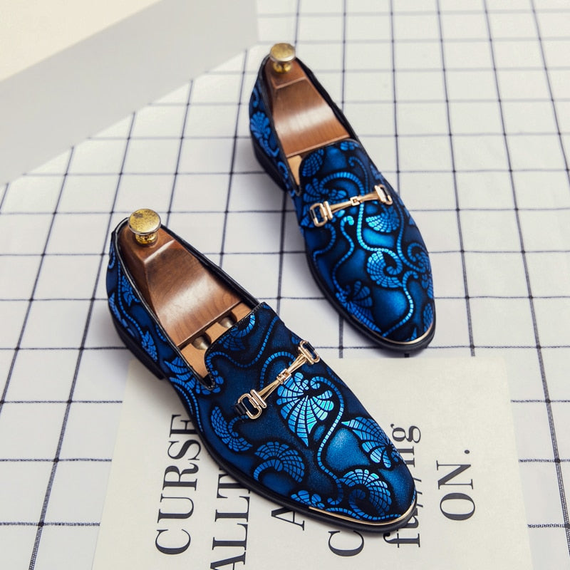 Men's Slip-On Floral Designer Loafers