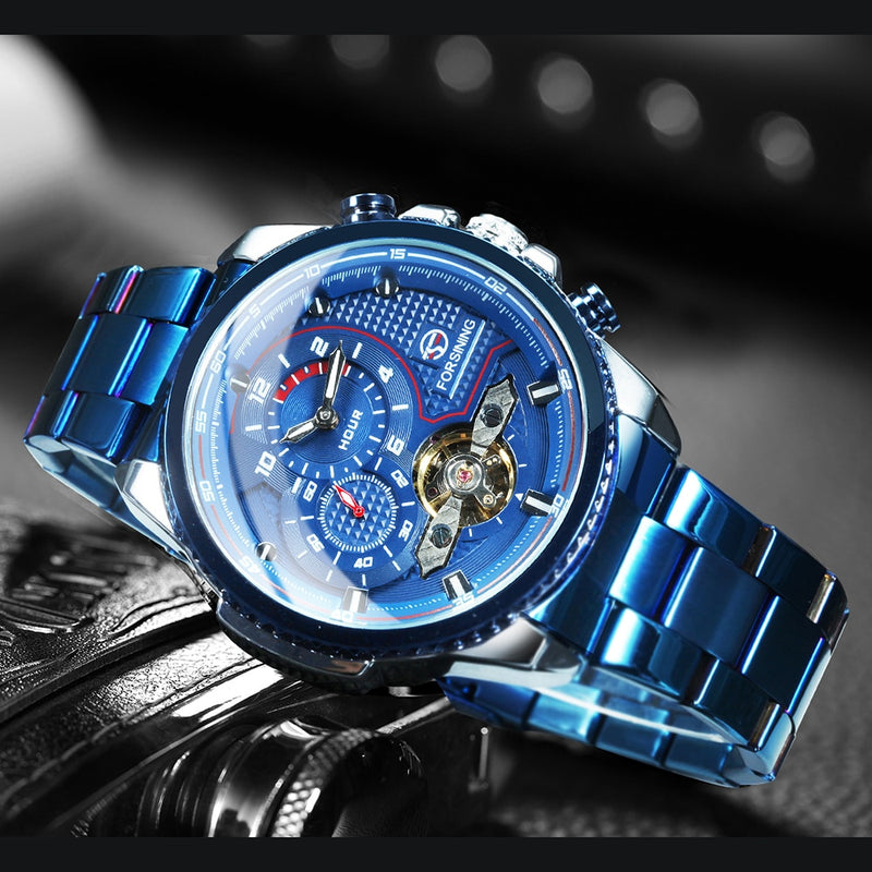 FORSINING Men's Tourbillon Luxury Mechanical Watche