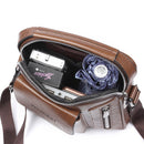 WEIXIER Men's Multi-Function PU Leather Shoulder Bag
