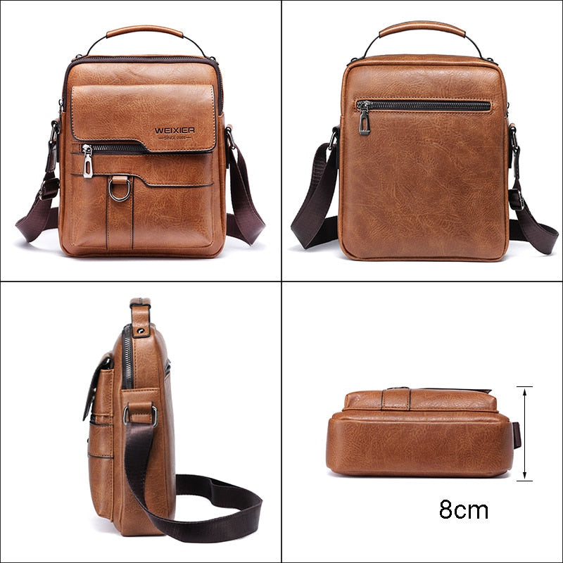 WEIXIER Men's Vintage Crossbody Shoulder Bag