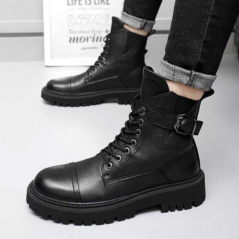 Men's High Quality Genuine Leather Luxury Boots