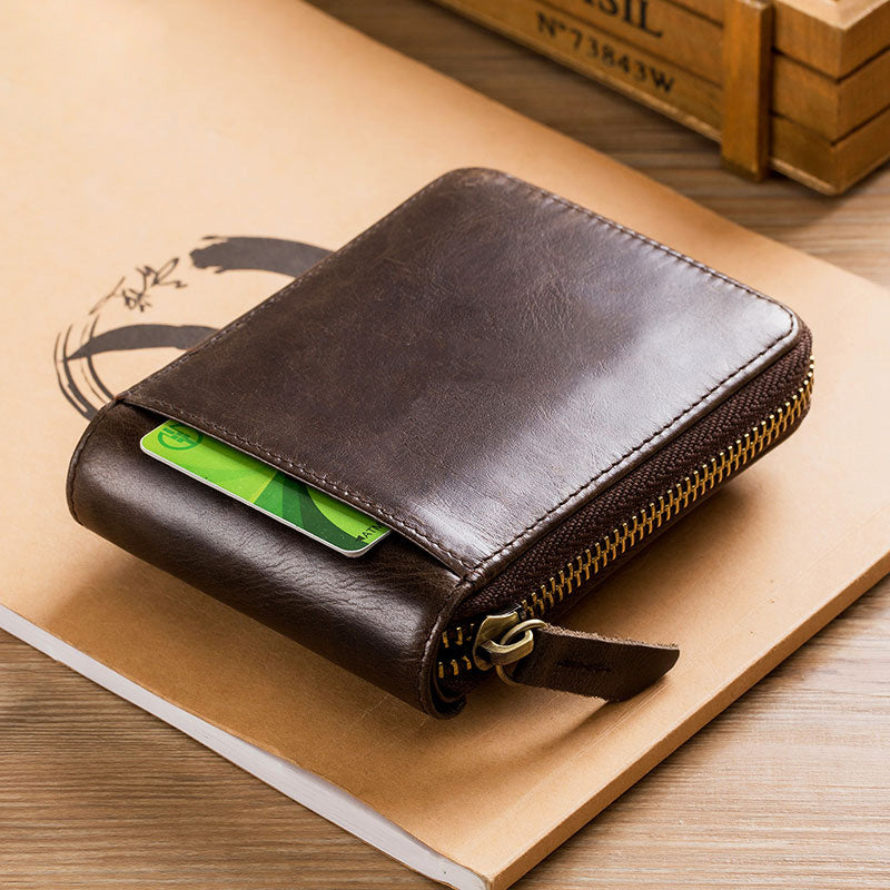 BULLCAPTAIN Men's Leather Wallet