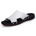 Men's Summer Faux Leather Beach Slipper Sandals