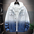 Men's Trendy Gradient Color Denim Jacket