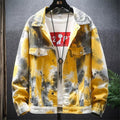 Men's Trendy Tie Dyed Denim Shirt Jacket