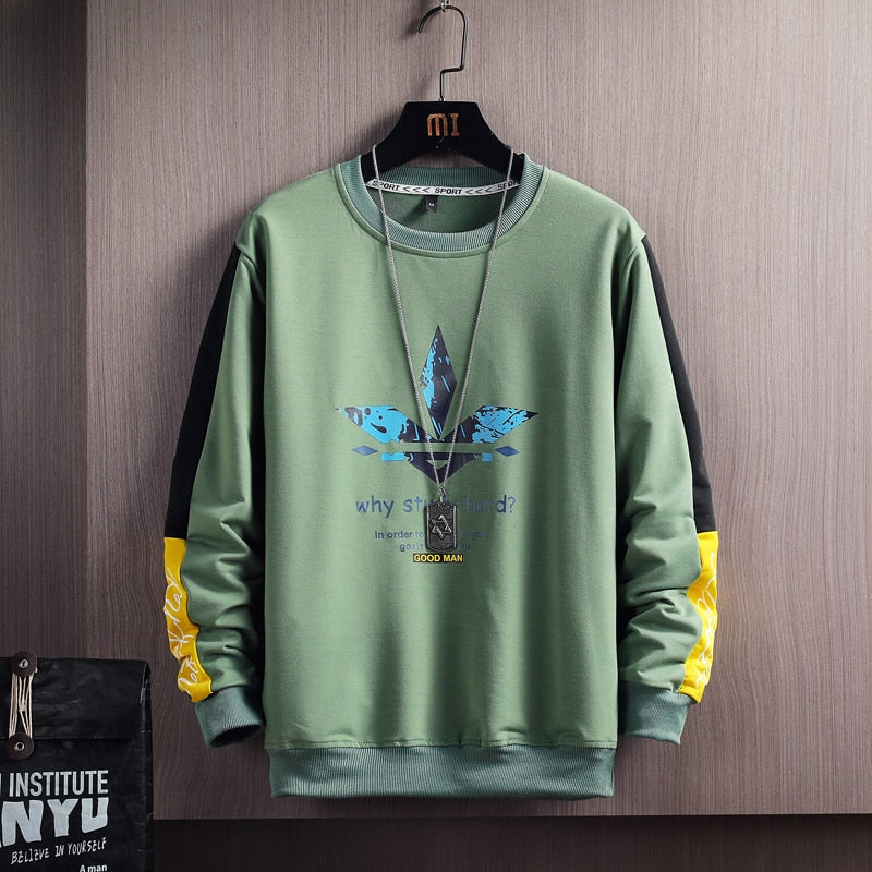 Men's Graphic Fall Casual Pullover