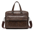 WEIXIER Men's PU Leather Briefcase Business Bag