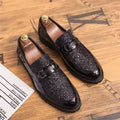 Men's Faux Leather Slip On Moccasins Loafers