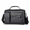 WEIXIER Men's PU Leather Travel Briefcase Bag