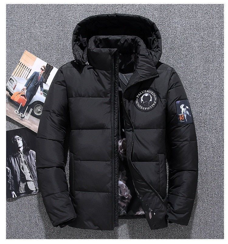 DES Men's Hooded Winter Puffer Jacket