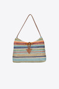 Adored Multicolored Straw Shoulder Bag