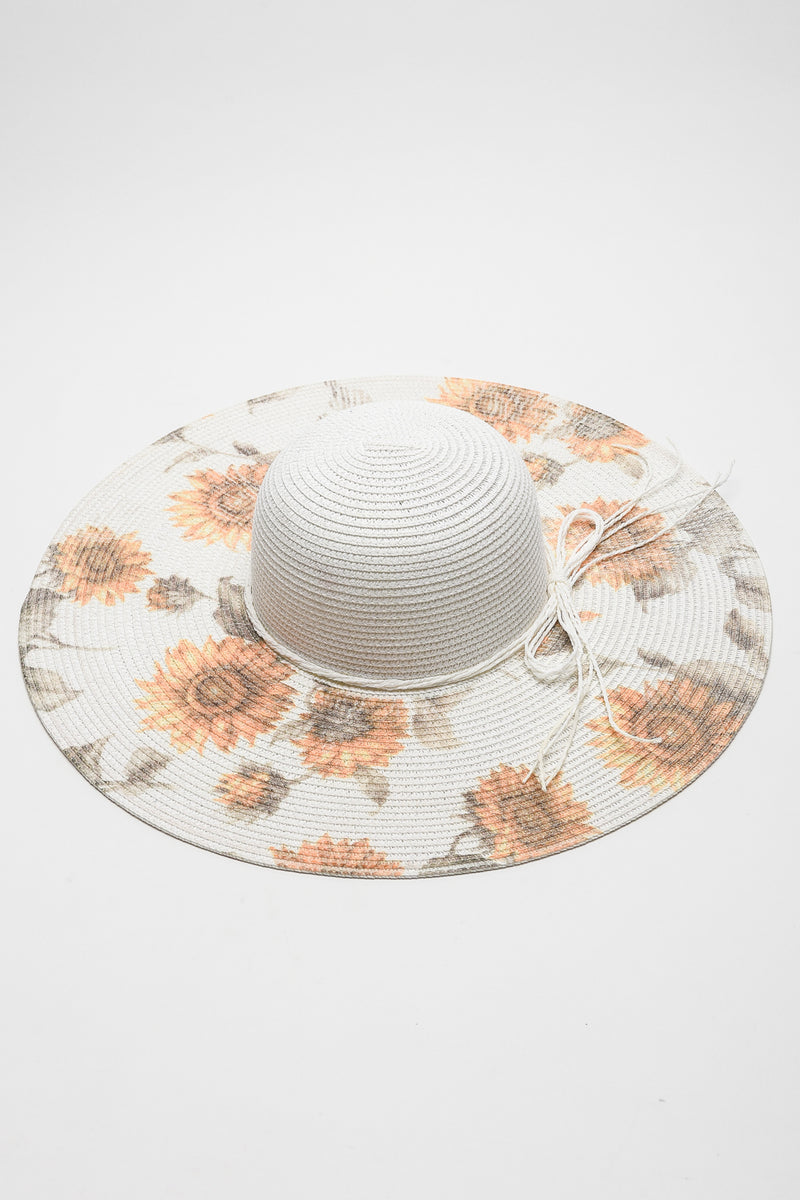 Justin Taylor Sunflower Bow Detail Sunhat