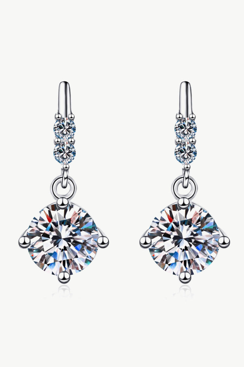 Moissanite Drop Earrings