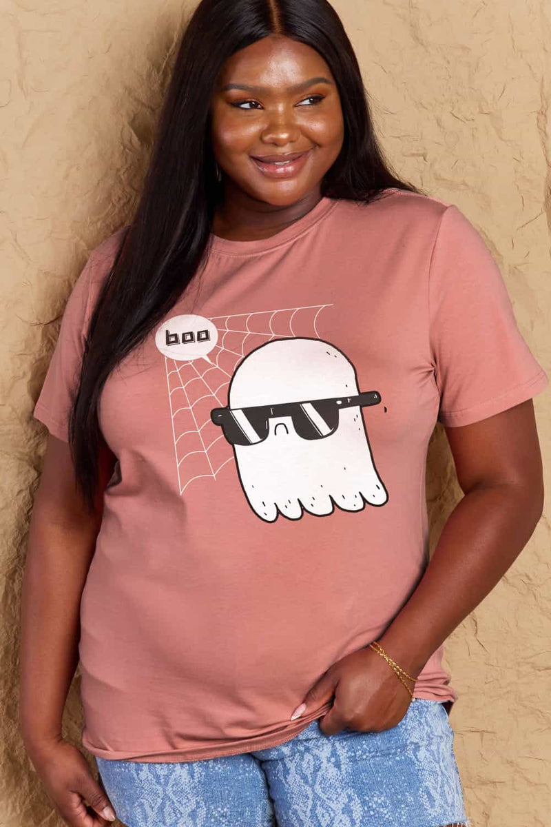 Simply Love Full Size BOO Graphic Cotton Tee