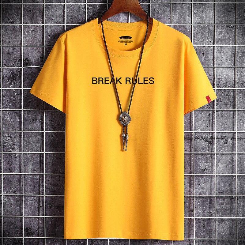 "BREAK RULES" Men's Graphic T-Shirt - AM APPAREL