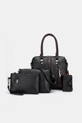 4-Piece PU Leather Bag Set