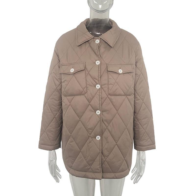 C19 Women's Button Down Winter Coat - AM APPAREL